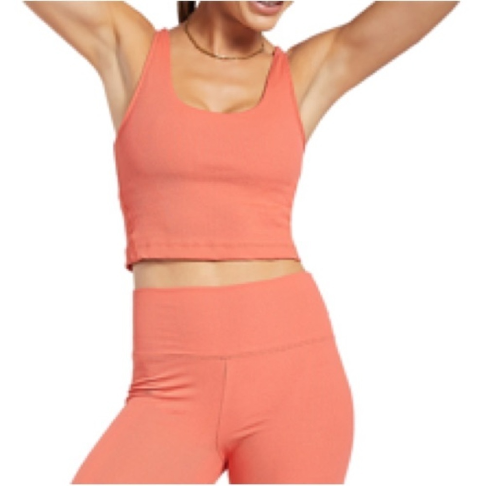 NWT Koral Korra Rib Spicey Isle Crop Top